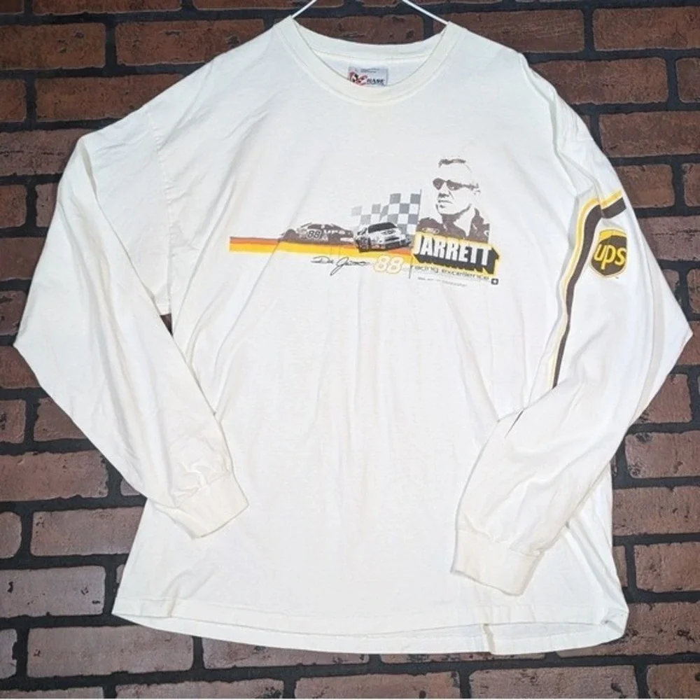 Dale Jarrett #88 UPS Vintage NASCAR Racing LS Tee Men's L‎ | Retro Sportswear
